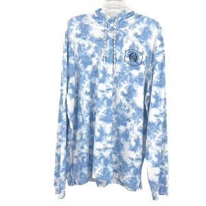 FJ FootJoy Golf Hoodie Hawaiian Swing Kapalua Waialae Men's XL Blue Ocean Sky